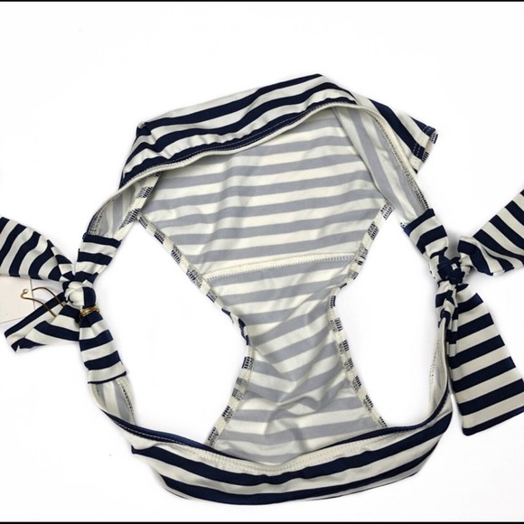 Rachel Pally Nautical Striped Bikini Bottoms Size Small - Picture 3 of 4